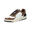 Sneaker BULLBOXER "Bullboxer Sneaker Leder", Herren, Gr. 42, braun (weiß, braun), Leder, casual, Schuhe