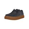 Schnürschuh CLARKS "Torhill Lo", Herren, Gr. 46, blau, casual, Schuhe, mit authentischer gerippter Sohle