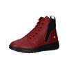 Schnürstiefelette SOFTINOS "softinos Stiefelette Leder", Damen, Gr. 40, rot (rot, schwarz), Leder, casual, Schuhe