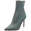 High-Heel-Stiefelette STEVE MADDEN "STEVE MADDEN Stiefelette Leder", Damen, Gr. 40, grau, Leder, casual, Schuhe