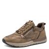 Plateausneaker TAMARIS, Damen, Gr. 41, rosa (beige, roségoldfarben), Textil, Lederimitat, sportlich, Schuhe, Freizeitschuh, Halbschuh, Schnürschuh in veganer Verarbeitung