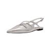 Ballerina STEVE MADDEN "STEVE MADDEN Ballerinas Textil", Damen, Gr. 38, silber, Textil, casual, Schuhe