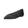 Ballerina STEVE MADDEN "STEVE MADDEN Ballerinas Lederimitat", Damen, Gr. 41, schwarz, Lederimitat, casual, Schuhe