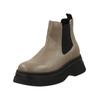 Stiefelette STEVE MADDEN "STEVE MADDEN Stiefelette Leder/Textil", Damen, Gr. 41, beige, Leder, Textil, casual, Schuhe