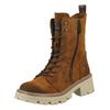 Schnürstiefelette MUSTANG SHOES "Mustang Shoes Stiefelette Lederimitat", Damen, Gr. 38, braun (nussbraun), Lederimitat, casual, Schuhe