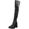 Overkneestiefel STEVE MADDEN "STEVE MADDEN Stiefel Lederimitat", Damen, Gr. 41, schwarz, Lederimitat, casual, Schuhe
