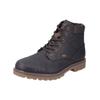 Schnürstiefelette RIEKER "Rieker Stiefelette Leder/Textil", Herren, Gr. 43, braun (kastanie), Leder, Textil, casual, Schuhe