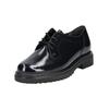 Schnürschuh GABOR COMFORT "Gabor Comfort Halbschuhe Leder", Damen, Gr. 40,5, blau (ocean), Leder, casual, Schuhe