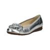 Ballerina GABOR COMFORT "Gabor Comfort Ballerinas Leder", Damen, Gr. 37,5, silber, Leder, casual, Schuhe