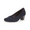 Pumps GABOR COMFORT "Gabor Comfort Pumps Veloursleder", Damen, Gr. 39, blau (dunkelblau), Veloursleder, casual, Schuhe