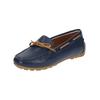 Mokassin GEOX "Geox Mokassin Leder", Damen, Gr. 36, braun, navy, Leder, casual, Schuhe