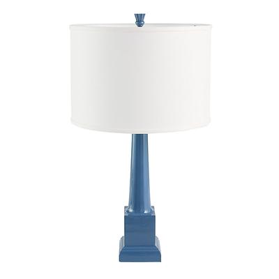Sunny Table Lamp with Shade - Green with Side Pleat Empire Shade White - Ballard Designs