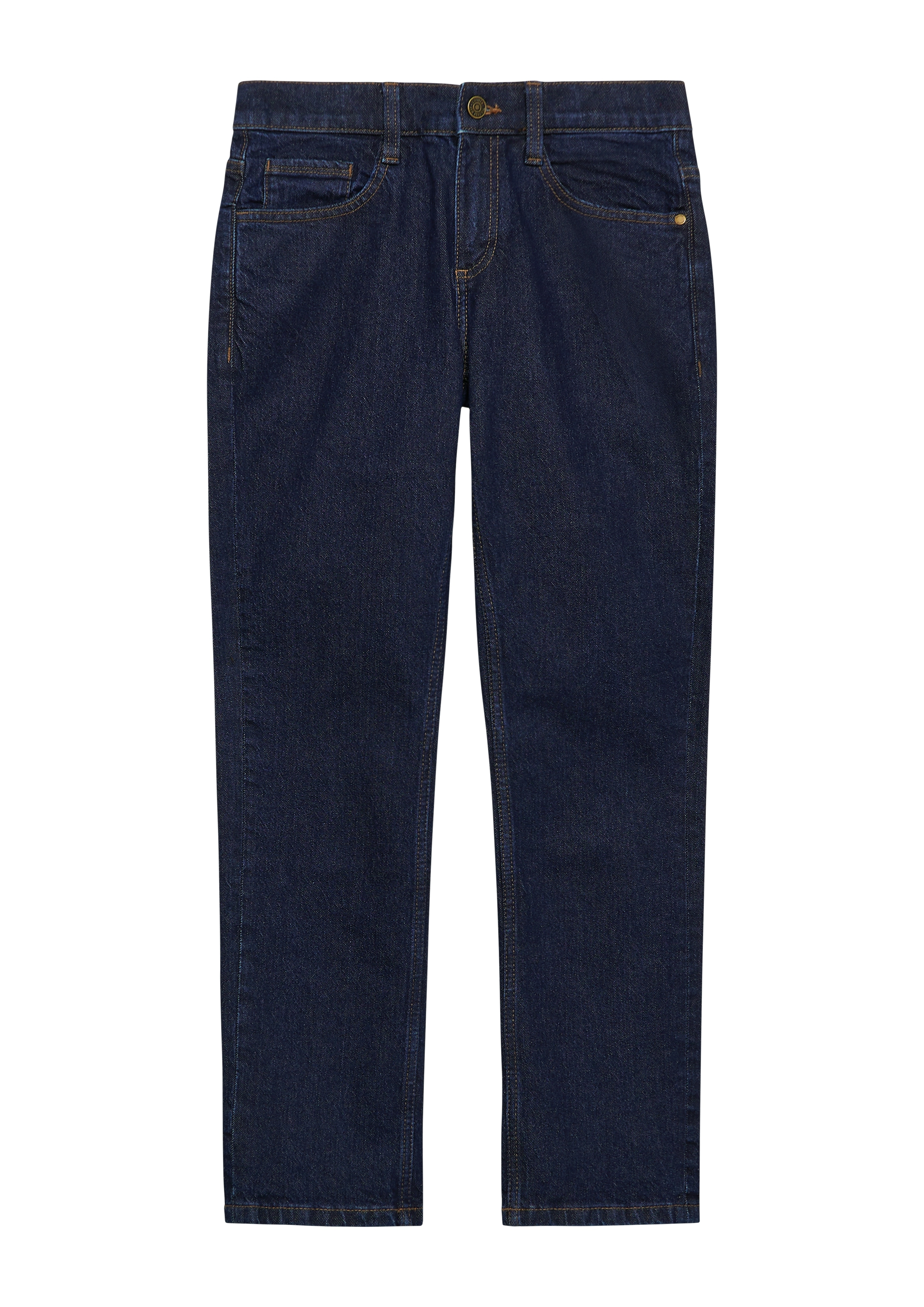 5-Pocket-Jeans S.OLIVER JUNIOR, Jungen, Gr. 152, N-Gr, blau (dunkelblau), Denim/Jeans, Obermaterial: 99% Baumwolle, 1% Elasthan, unifarben, Casual, lang, Jeans, mit Stretch Image