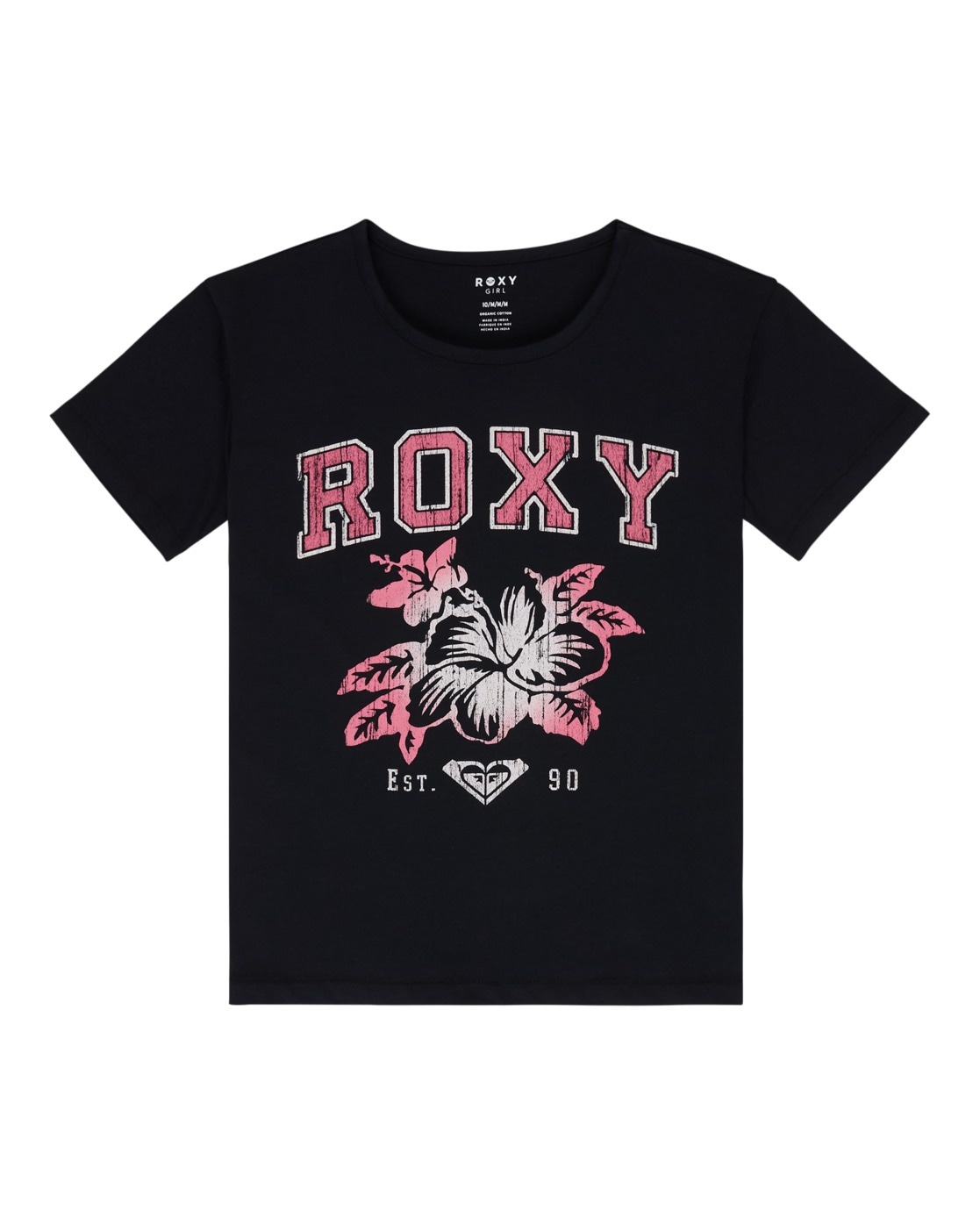 T-Shirt ROXY "Vintage", Mädchen, Gr. 14(155-164cm), anthrazit, 100% Baumwolle, Shirts T-Shirt