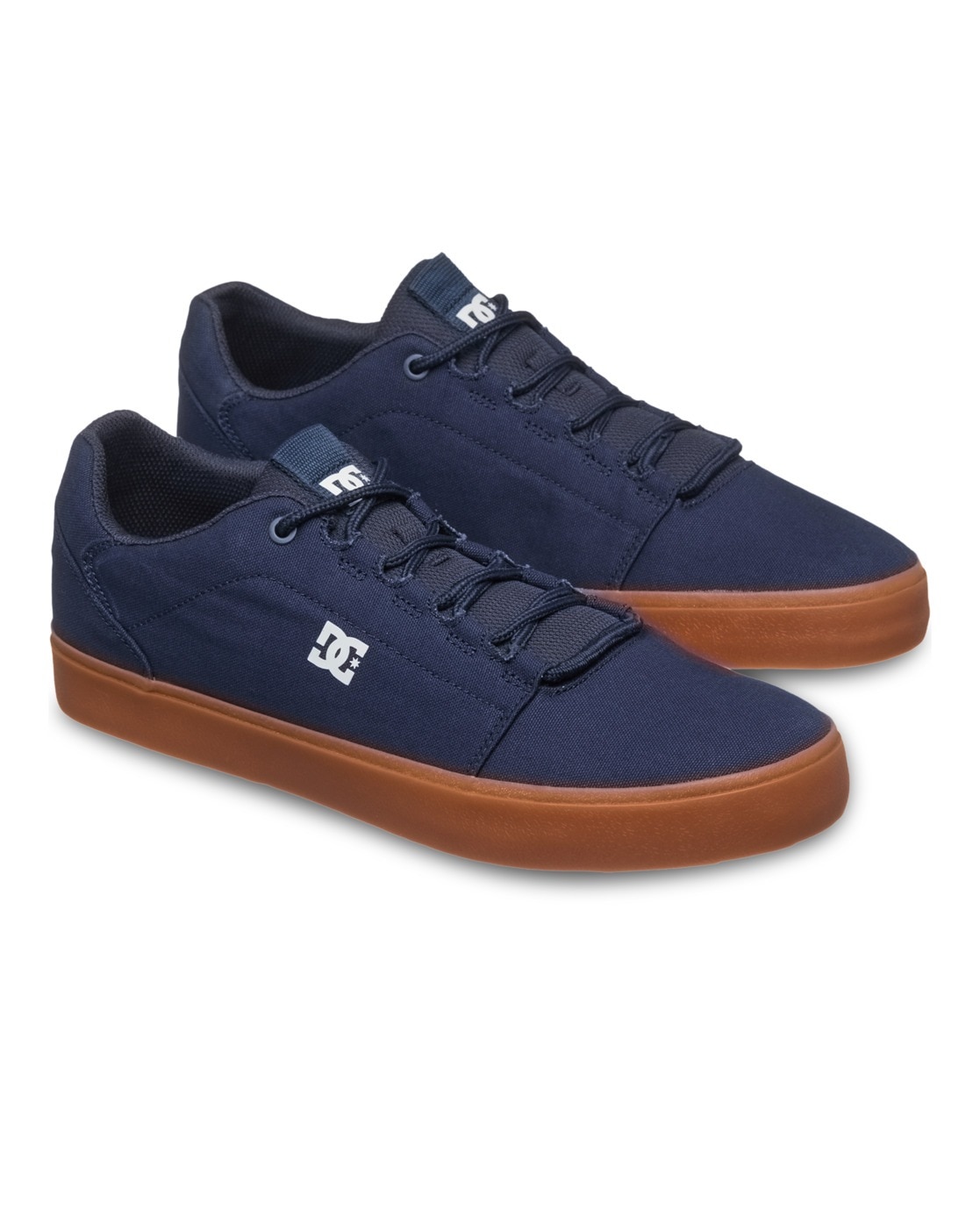 Sneaker DC SHOES "Hyde", Herren, Gr. 9(42), blau (dc navy, gum), Obermaterial:Obermaterial: Leder [Kuh] / Futter: Textil / Außensohle: Gummi;, Schuhe Sneaker