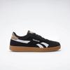 Sneaker REEBOK CLASSIC "REEBOK SMASH EDGE", Gr. 36,5, schwarz-weiß (schwarz, weiß, gum), Leder, Synthetik, sportlich, Schuhe