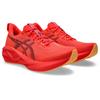 Laufschuh ASICS "NOVABLAST 5", Gr. 43,5, flash rot, edo lila, Textil, sportlich, Schuhe