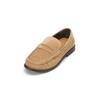 Loafer MARC O'POLO "aus hochwertigem Velours-Rindleder", Damen, Gr. 41, light pure sand, Obermaterial: 100% Leder (Rind), Schuhe