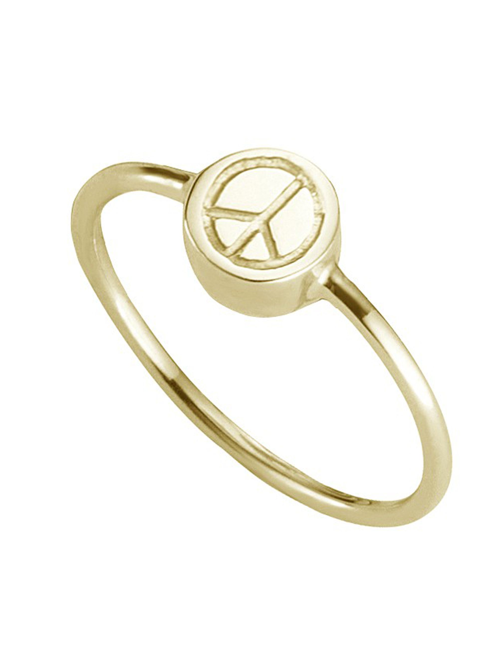 cai Ring 925/- Sterling Silber vergoldet Peace Image