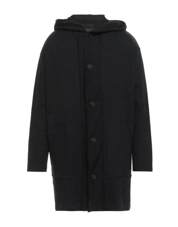 Overcoat & Trench Coat Cotton - Black - Yohji Yamamoto Coats