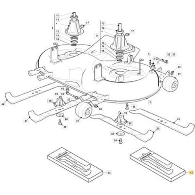 STIGA-KLINGE 122 cm ORIGINAL STIGA – 1134-9230-01 Image