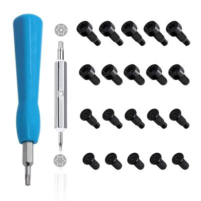 Ersatz Türklingel Blau Schraubendreher T6 T15 & + 20Pcs Screwsg Sicherheit Schraube Set Image