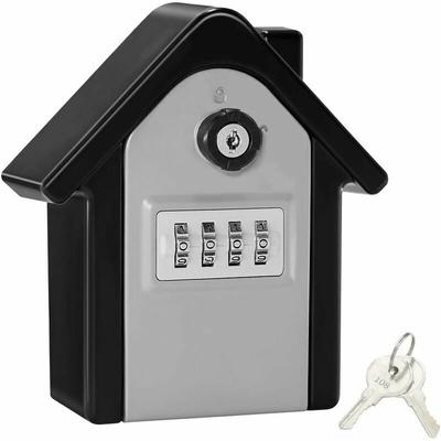 Shining House - Wandmontierter sicherer Schlüsselkasten, Schlüsselkasten mit digitalem Code und Image