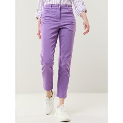 Walbusch Damen 7/8-Baumwollhose Figurwunder Slim F Lila Image