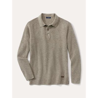 Walbusch Herren Patentstrick-Polopullover Beige Image