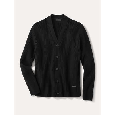 Walbusch Herren Patentstrick-Cardigan Schwarz Image