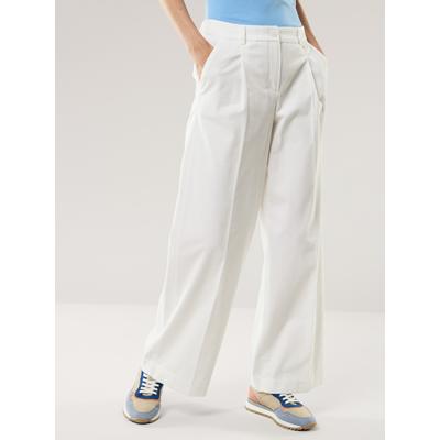 Walbusch Damen Premium Marlene Cord-Hose Weiss noch offen: Muster Image