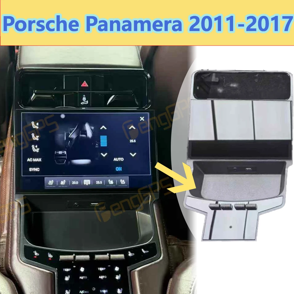 Für Porsche Panamera 2011-2017 AC Klima Control Auto Stereo Multimedia Player Hinten Klimaanlage Bildschirm Auto Unterhaltung Image