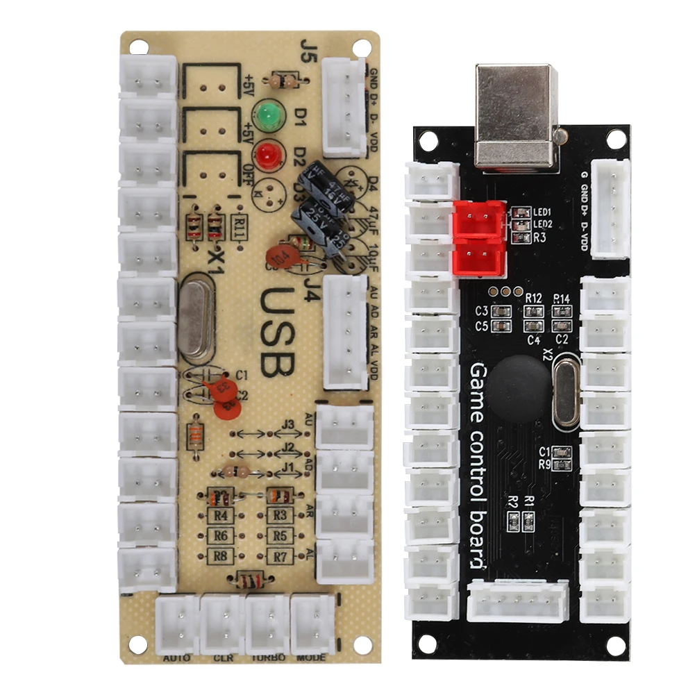 Arcade Game Encoder USB Encoder Arcade Game USB Encoder Controller mit Acryl-Kristallgehäuse für Raspberry Pi und PC Mainframe Image