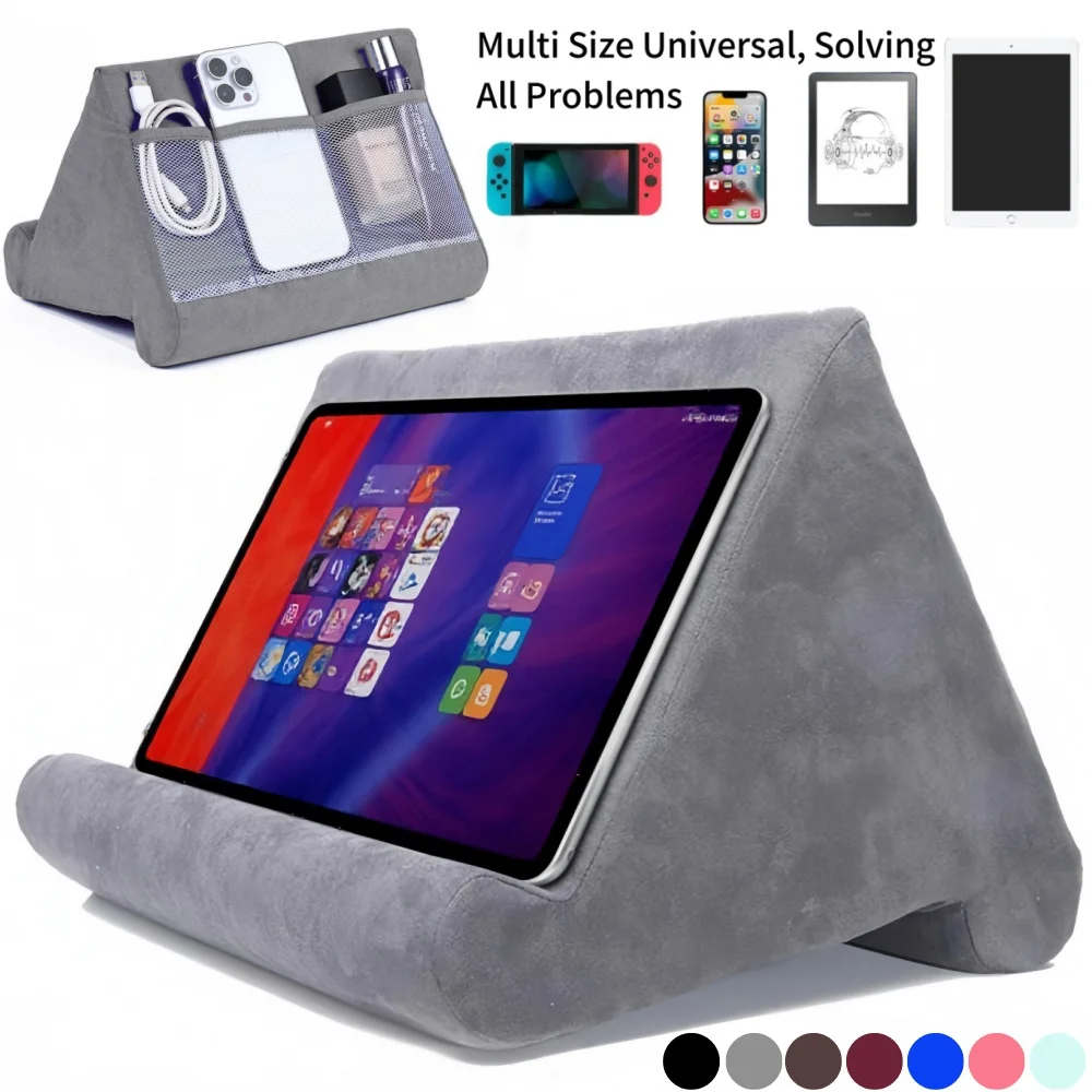 Supporto per tablet con cuscino in spugna Supporto per cuscino Supporto per tablet morbido ultra multi-angolo per supporto per tablet Samsung Xiaomi Supporto per lettura