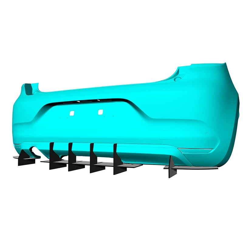 Passend für Renault Clio 2019 2020, Diffusor hinten, Stoßstange, Lippen, Spoiler, Splitter, Body-Kit, Zubehör Image