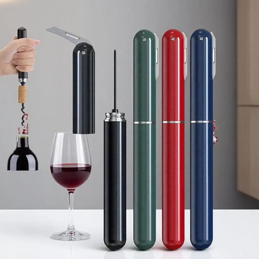 Luftdruck-Weinkorkenzieher, Folienschneider, 2-in-1, tragbarer Flaschenöffner für Party, Hochzeit, Heimgebrauch Image