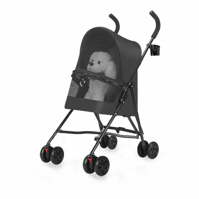 Load Bearing 20kg Small Foldable Pet Stroller for Going Out, Cat Dog Cart, Teddy Cart Lightweight Type Pet Stroller High-quality