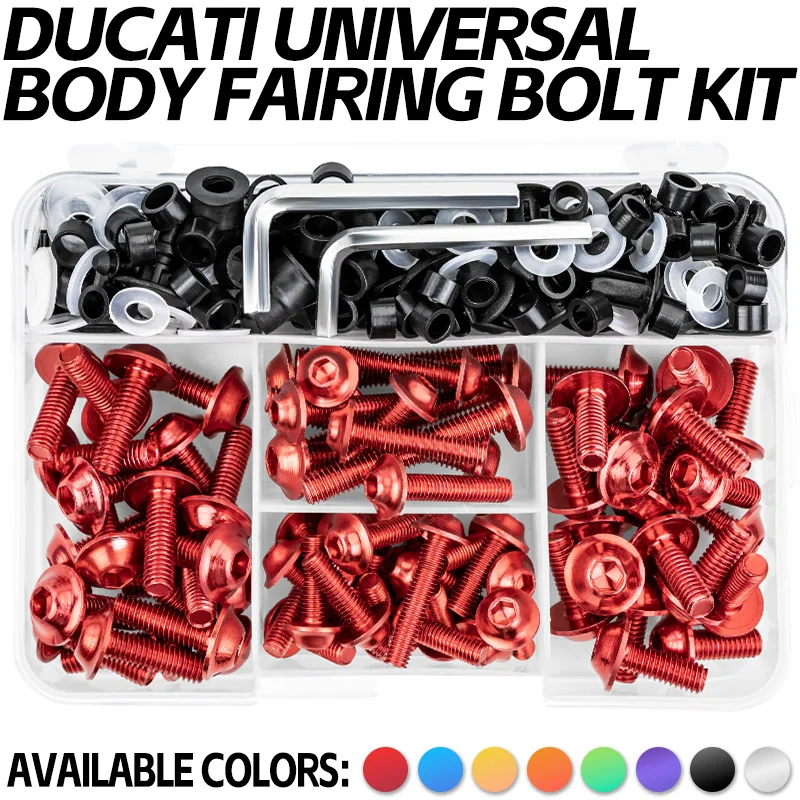 195 Stück komplette Verkleidungsschrauben Schraube für Kawasaki ZX6R ZX7R ZX9R ZX10R ZX12R ZX14R Versys 650 Ninja 650R 1000 Z750 Z1000 ZZR600 Image