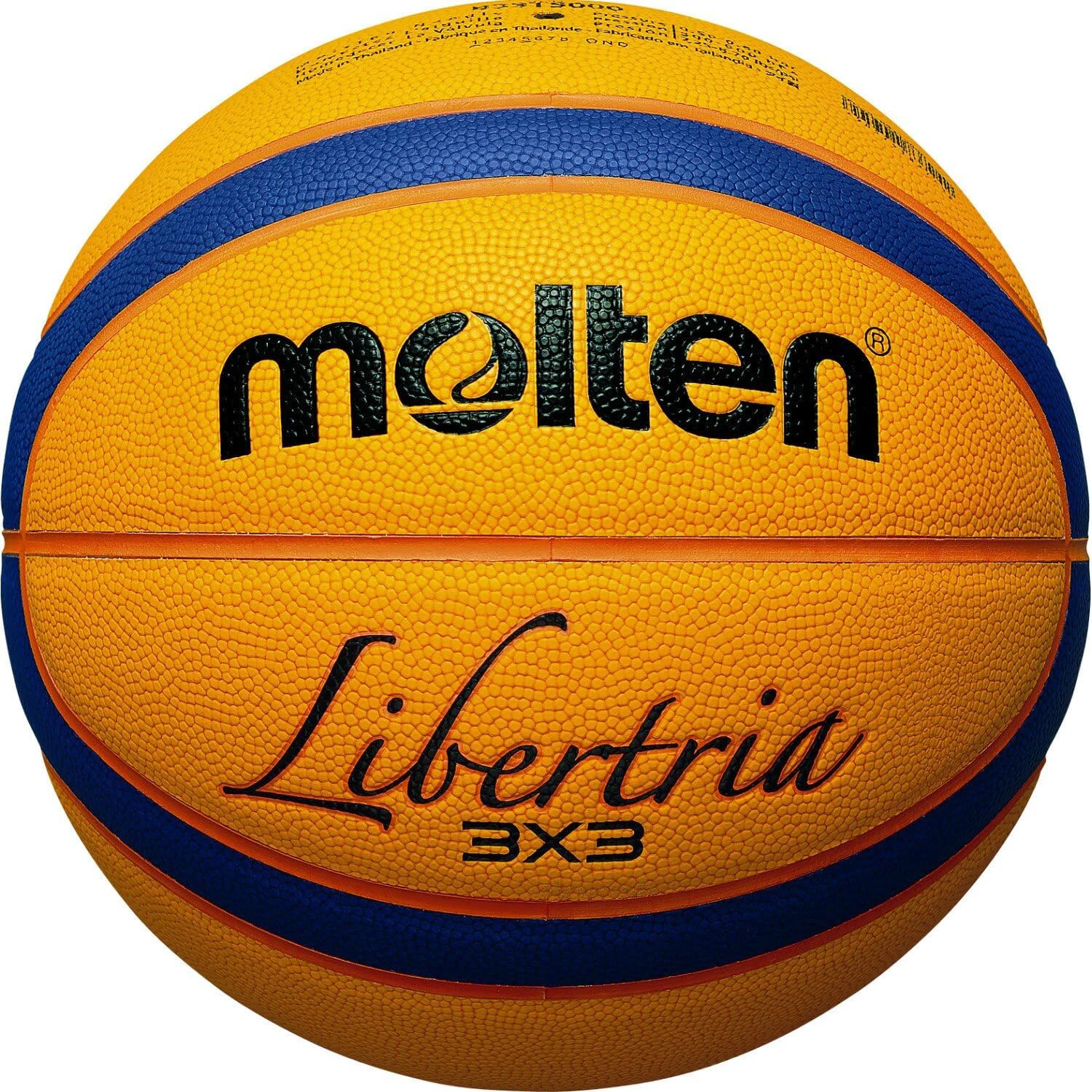 Molten Basket 5000 3x3 PU Certificazione ufficiale Competizione Pallacanestro Palla standard Palla da allenamento per uomo e donna TAGLIA 7