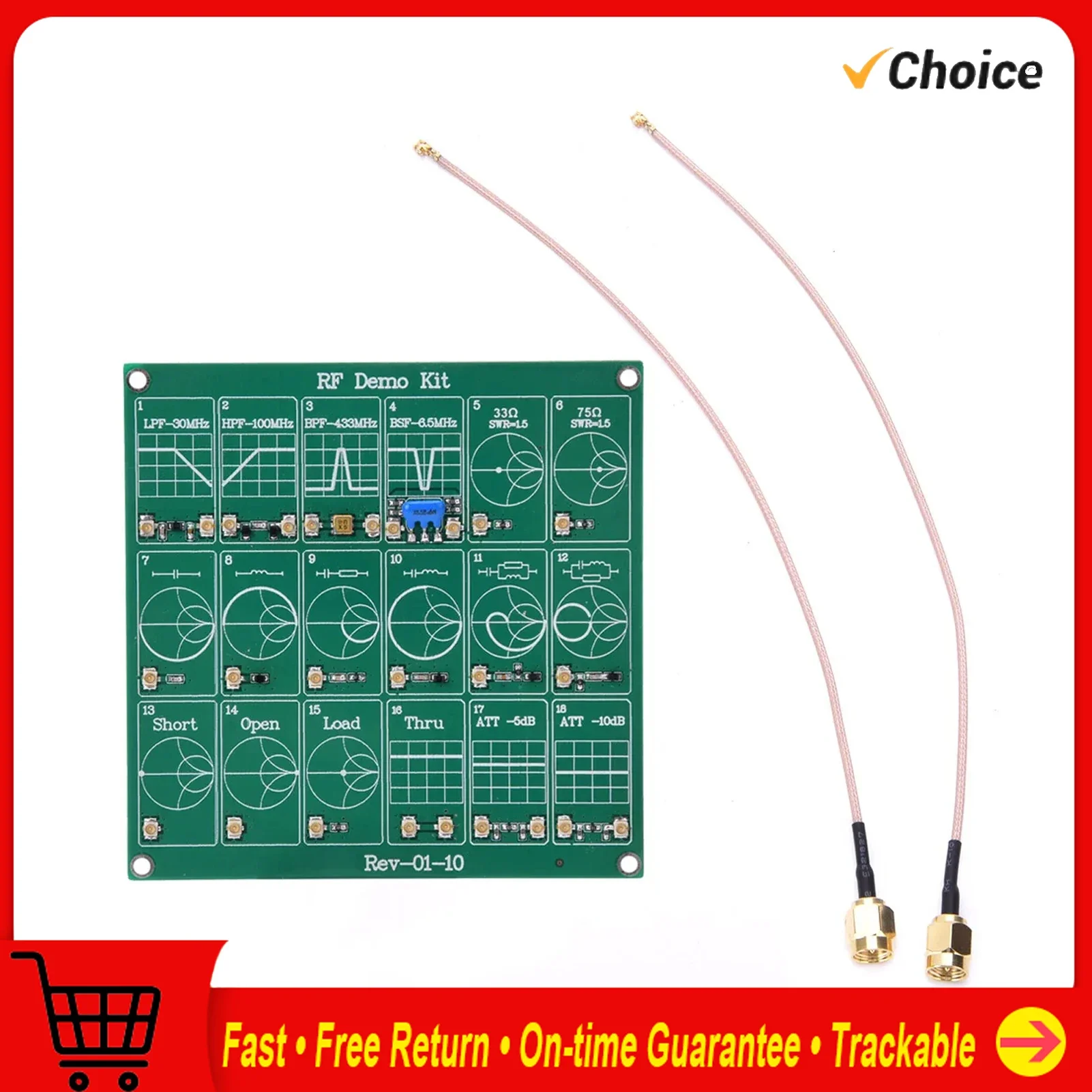 RF Demo Board RF Demo Kit RF Test Modul Vektor Analysator Board Filter/Dämpfungsmodul Radio Frequenz Test Board Image
