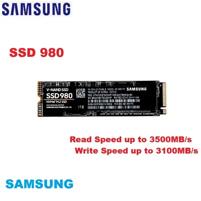 SAMSUNG Solid State Drive SSD 980 PCIe NVMe M.2 Internal Solid State Disk Hard Drive 250GB 500GB 1TB 2TB TLC HDD Hard Drive SSD