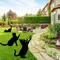 Piquets de jardin de la famille des chats d'inspiration Tiki, Silhouette décorative de jardin de chat mignon, intensifications extérieures pour la cour, la pelouse de jardin