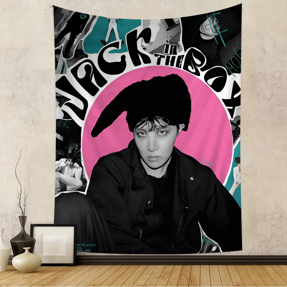 J-hope-Brands tiftung kpop gedruckt große Wandteppich indische Buddha Wand dekoration Hexerei böhmischen Hippie Wand kunst Dekor
