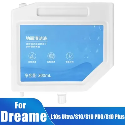 Cleaning Liquid For Dreame L10s Ultra/S10/S10 PRO/S10 Plus Vacuum Cleaner, 300ML Detergent Cleaning Solution Replacements