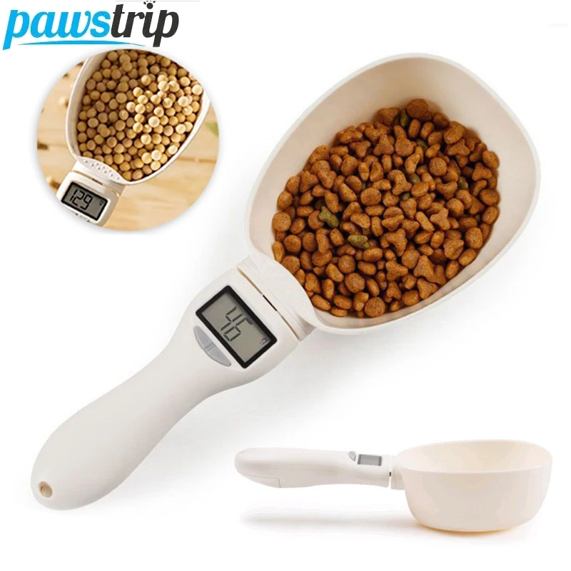 Tiernahrung Messlöffel 800g Elektronische Messlöffel Hundefutter Waage Digital Display Wiegen Löffel Küche Waage Pet Versorgung Image