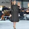 MoaaYina Pleated Lace Up Waist Cinching Large Swing Lace Splicing Wool Woolen Woolen Fabric Design Sense Thick Dress For Women
