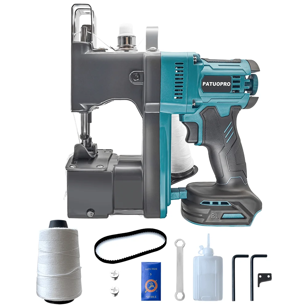 Cordless Brushless Bag Sewing Machine High Speed Outdoor Automatic Secant Sack Packer Tool For Makita 18V Battery（No Battery）