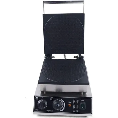 Commercial Ice Cream Cone Maker,Waffle Maker Machine,Electric Waffle Cone Maker.Stainless Steel Breakfast Baker Machine with Tem