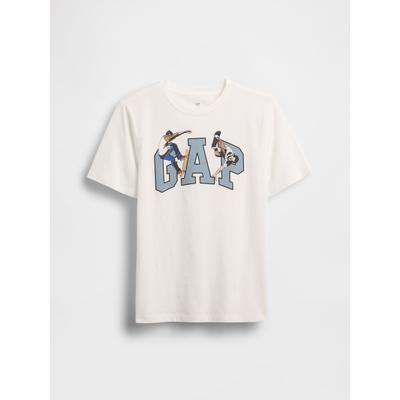 Gap White Logo Graphic T-Shirt (4-13yrs)