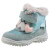 Winterboots SUPERFIT "HUSKY WMS: Mittel", Kinder, Gr. 22, mintgrün, grau, Veloursleder, Polyester, casual, Schuhe, Klettstiefel mit wasserdichtem GORE TEX, Größenschablone zum Download